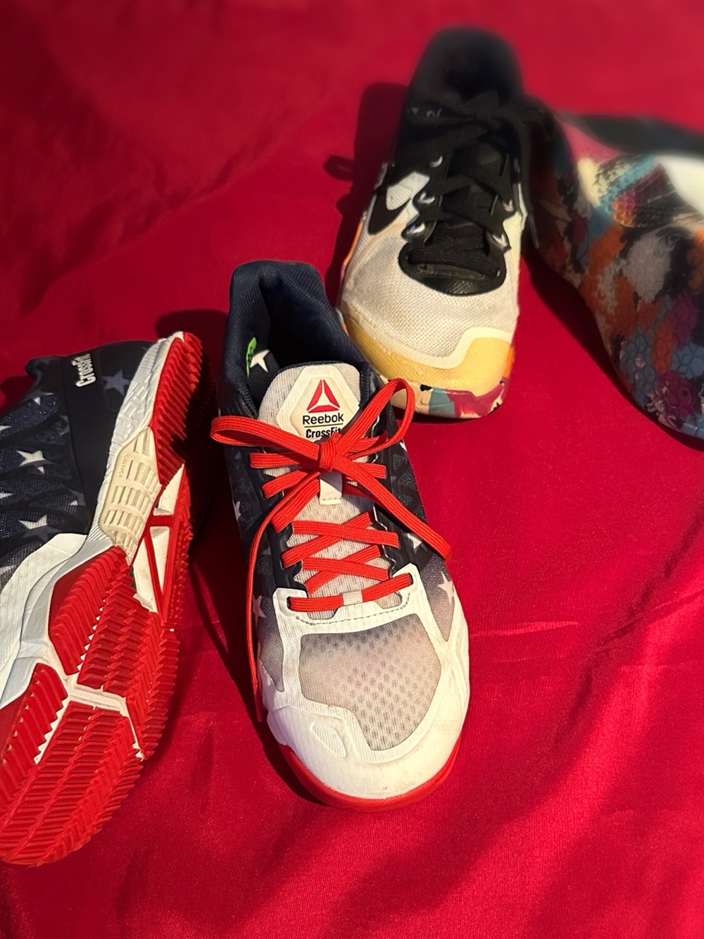 2-Pair-Retro Reebok CrossFit RopePro American Flag - Sz 7.5 + Free …